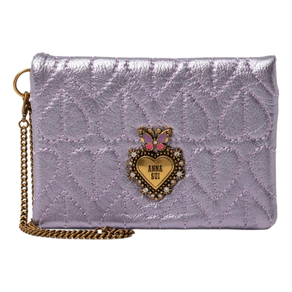 ANNA SUI（アナスイ） パスケース 定期入れ 本革 レディース