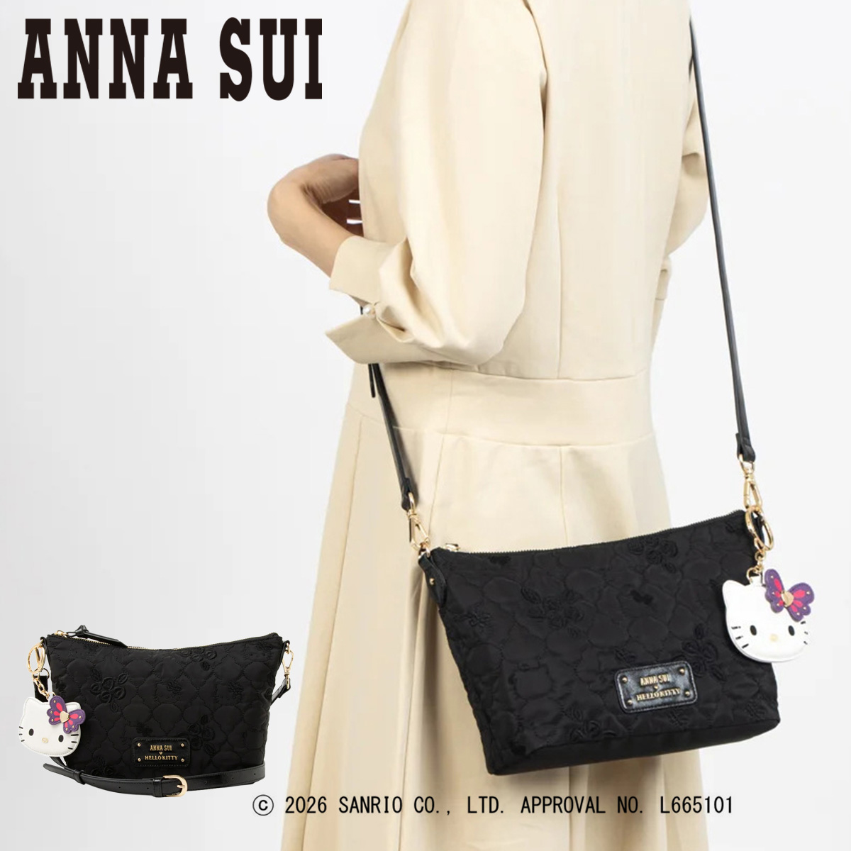 ANNA SUI（アナスイ） ハローキティ ショルダーバッグ HELLO KITTY