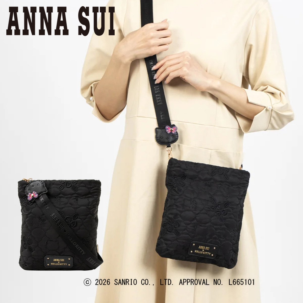 ANNA SUI（アナスイ） ハローキティ ショルダーバッグ HELLO KITTY