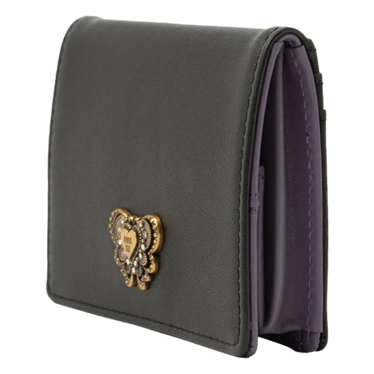 ANNA SUI（アナスイ） コインケース 小銭入れ BOX型 本革 ウィング 
