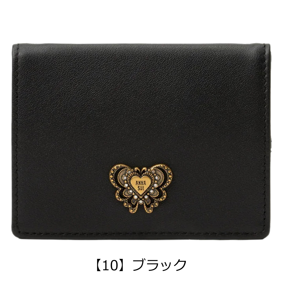 ANNA SUI（アナスイ） コインケース 小銭入れ BOX型 本革 ウィング