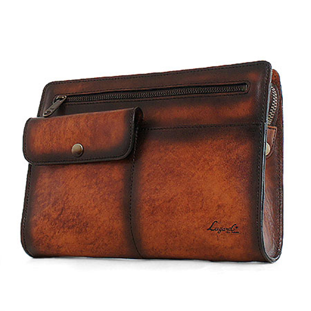 Luggage AOKI 1894 青木鞄 セカンドバッグ 5214 50 ブラウン アオキ