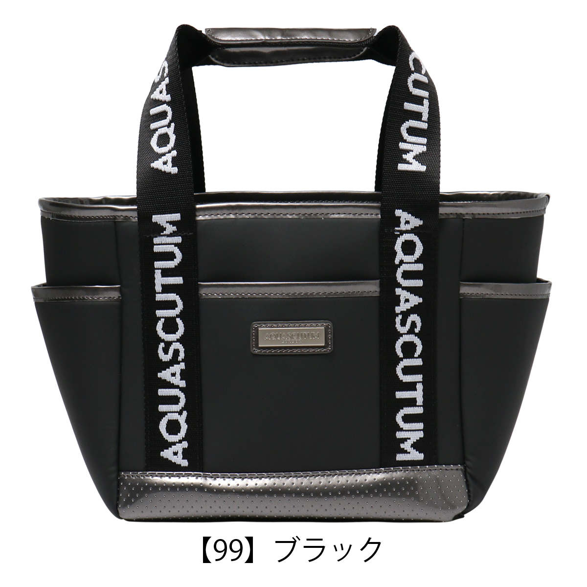 AQUASCUTUM トートバッグ 黒　保冷バック Aquascutum（アクアスキュータム） ゴルフ カートポーチ メンズ