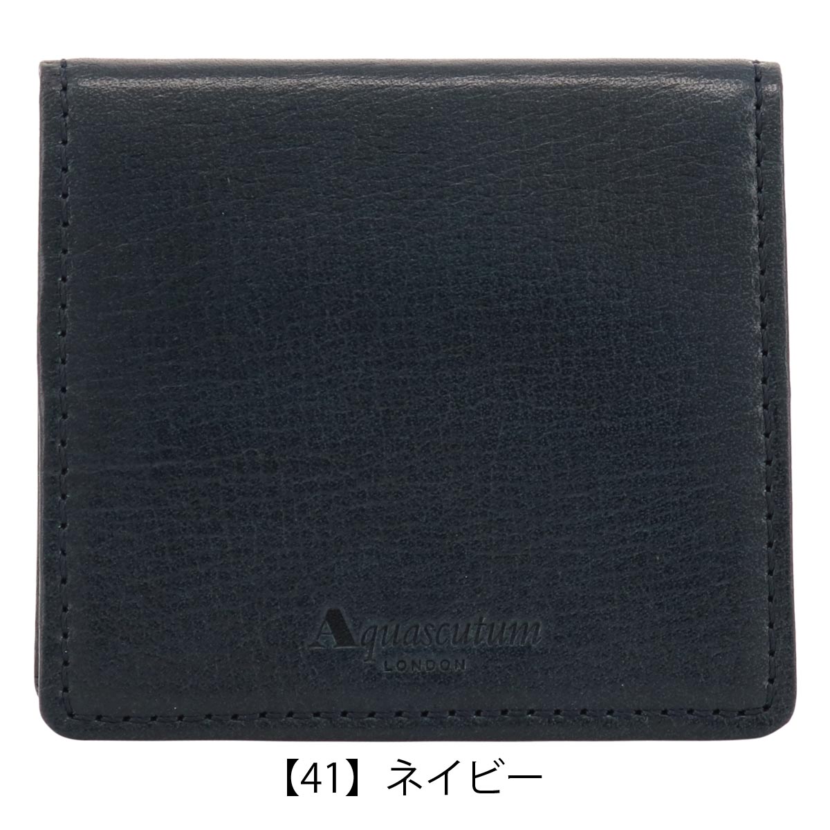 Aquascutum（アクアスキュータム） 小銭入れ コインケース BOX型 本革