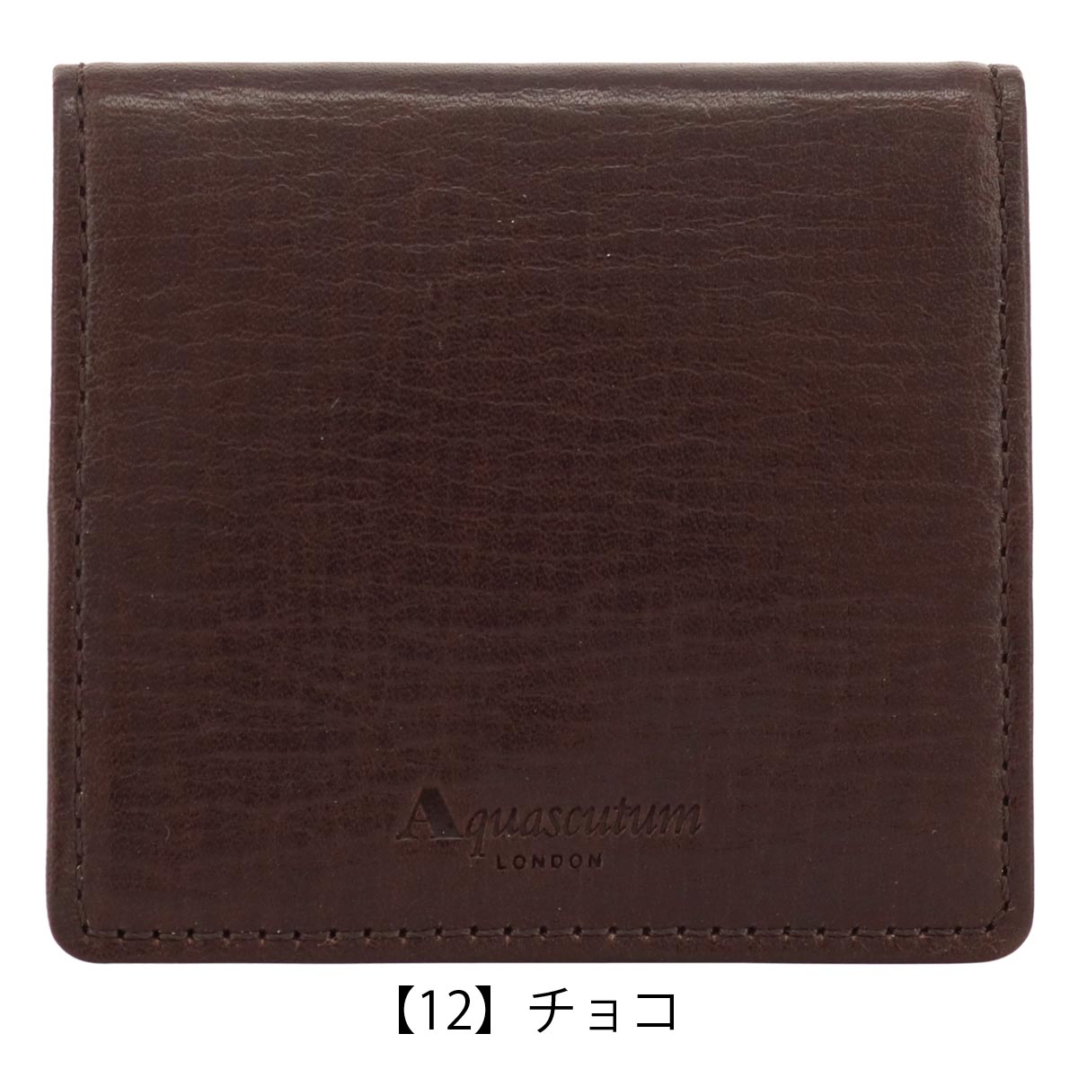 Aquascutum（アクアスキュータム） 小銭入れ コインケース BOX型 本革