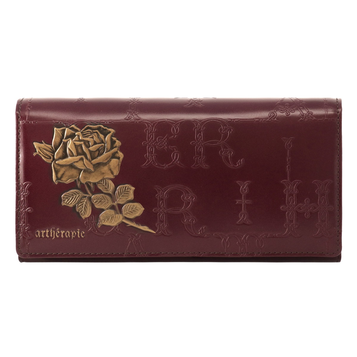 アルセラピィ 長財布 かぶせ がま口 本革 レディース フィセルローズ