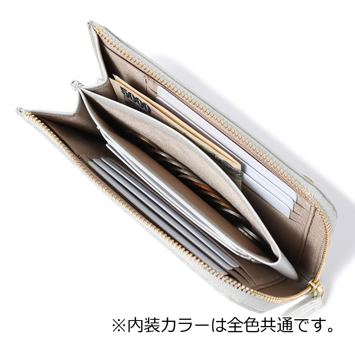 Arukan アルカン 財布 ミドル財布 L字ファスナー 本革