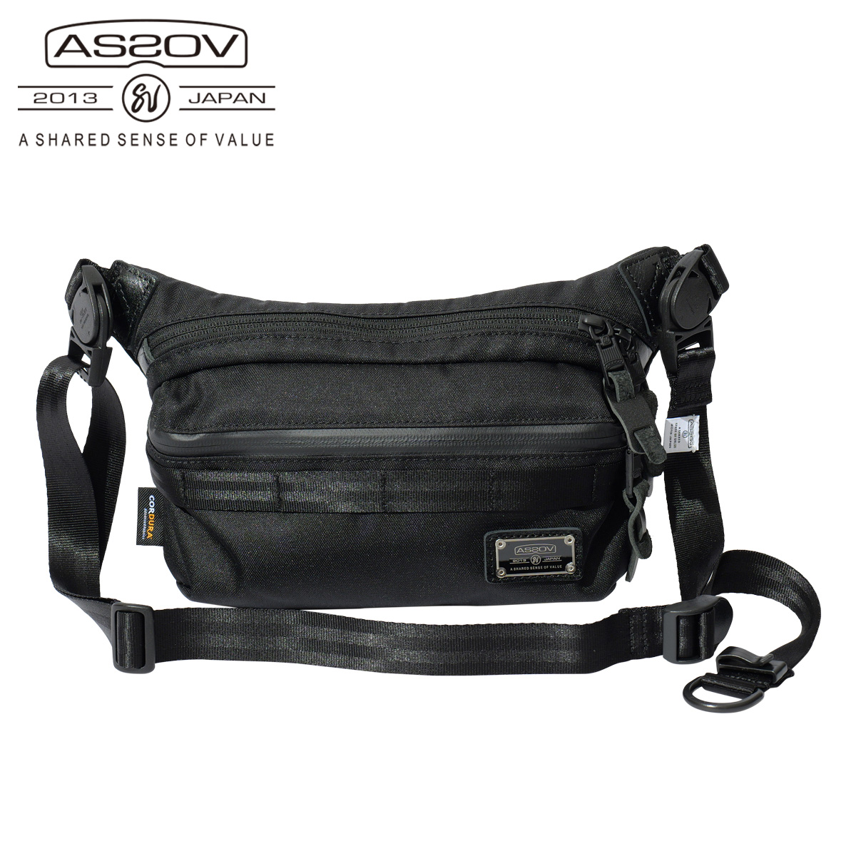 【極美品】AS2OV アッソブ CORDURA DOBBY AS2OV（アッソブ） ボディバッグ コーデュラドビー メンズ レディース