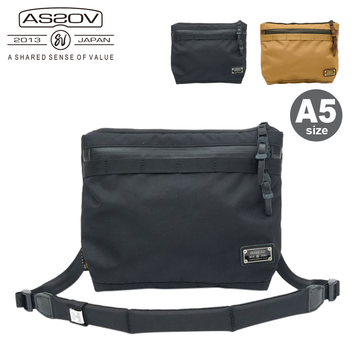 AS2OV（アッソブ） ショルダーバッグ コーデュラドビー メンズ