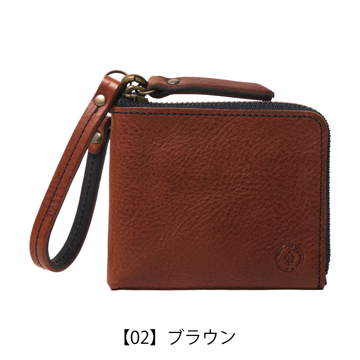 AXE J-line アックス ジャパンライン ミニ財布 メンズ 本革 L字