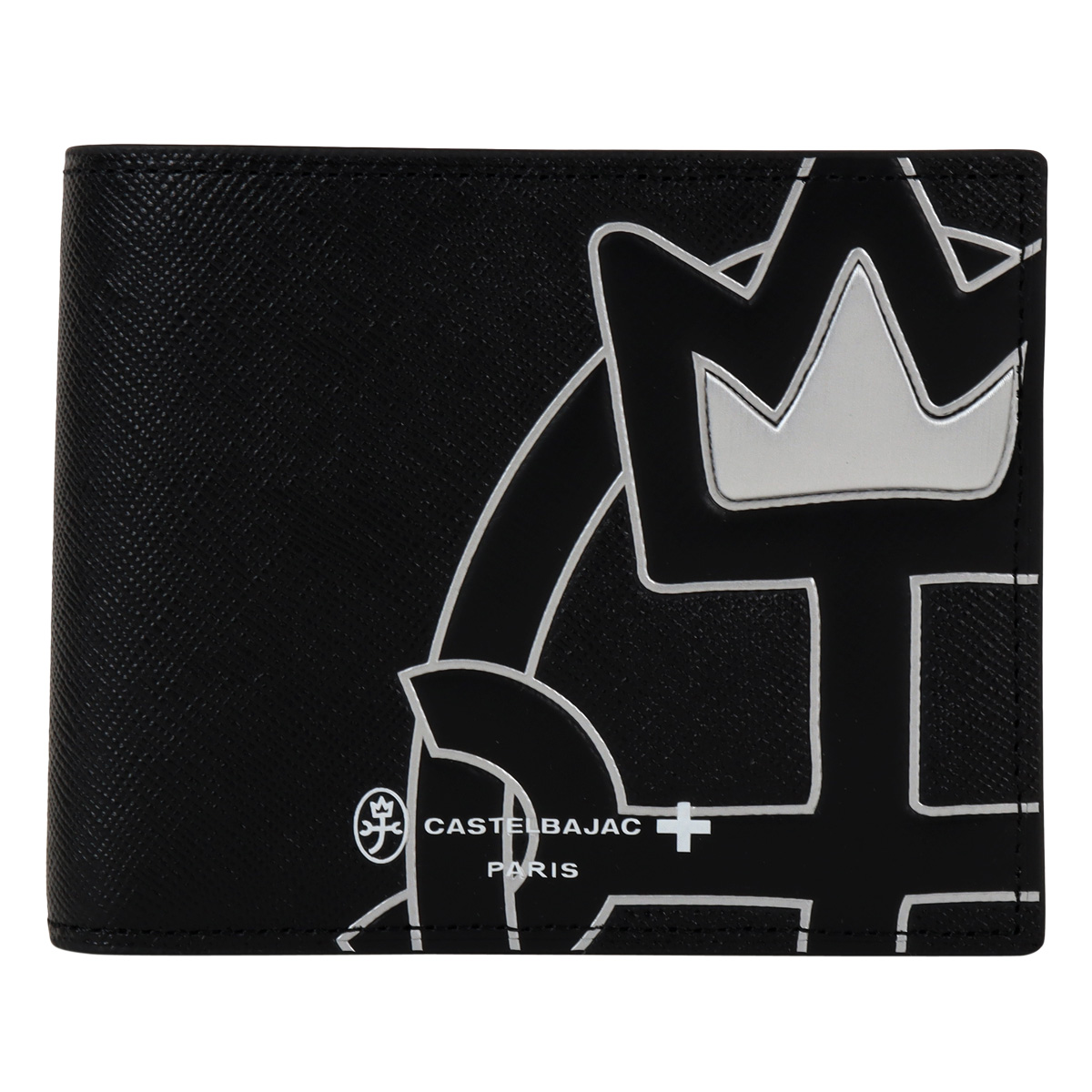 【極美品】カステルバジャック 二つ折り財布 本革 メンズ ウプラ 054622 CASTELBAJAC（カステルバジャック） 二つ折り財布 本革 メンズ 054622