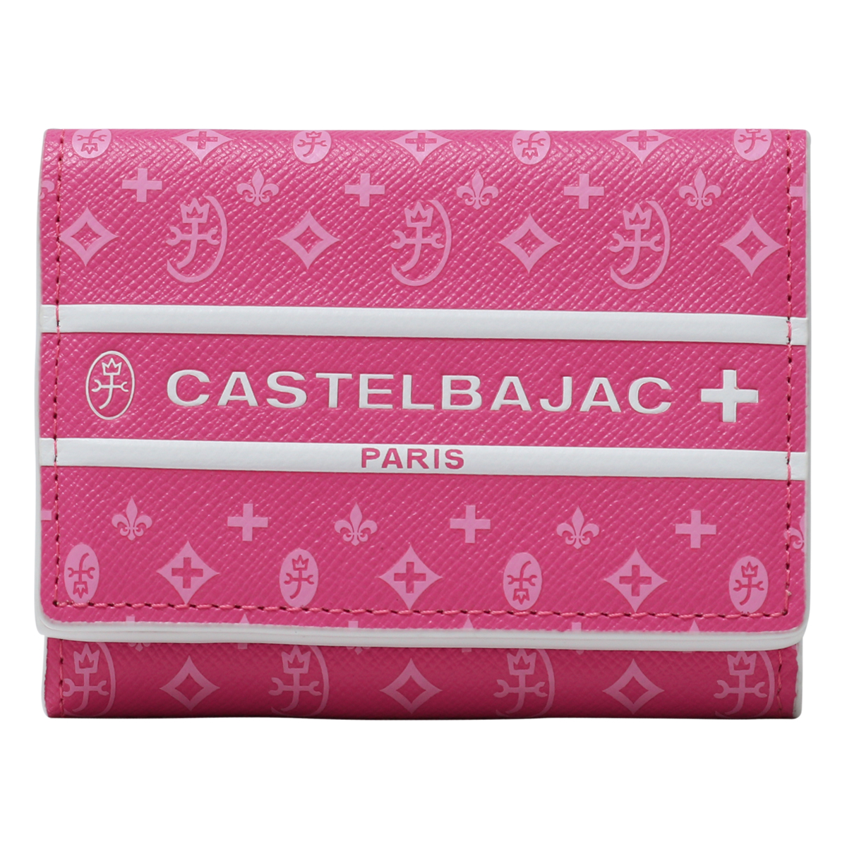 CASTELBAJAC（カステルバジャック） 三つ折り財布 本革 ビジュー