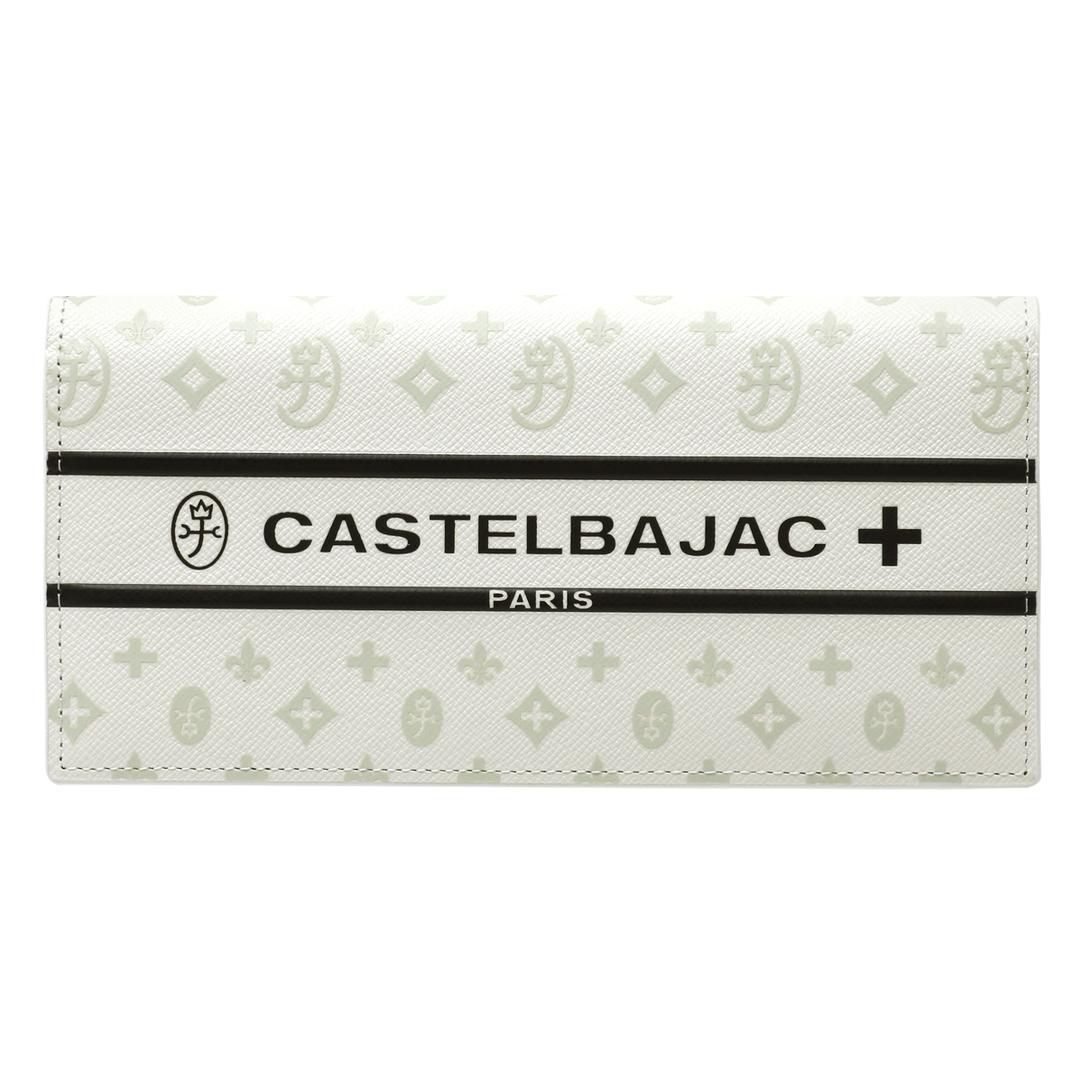 CASTELBAJAC（カステルバジャック） 長財布 かぶせ 本革 ビジュー