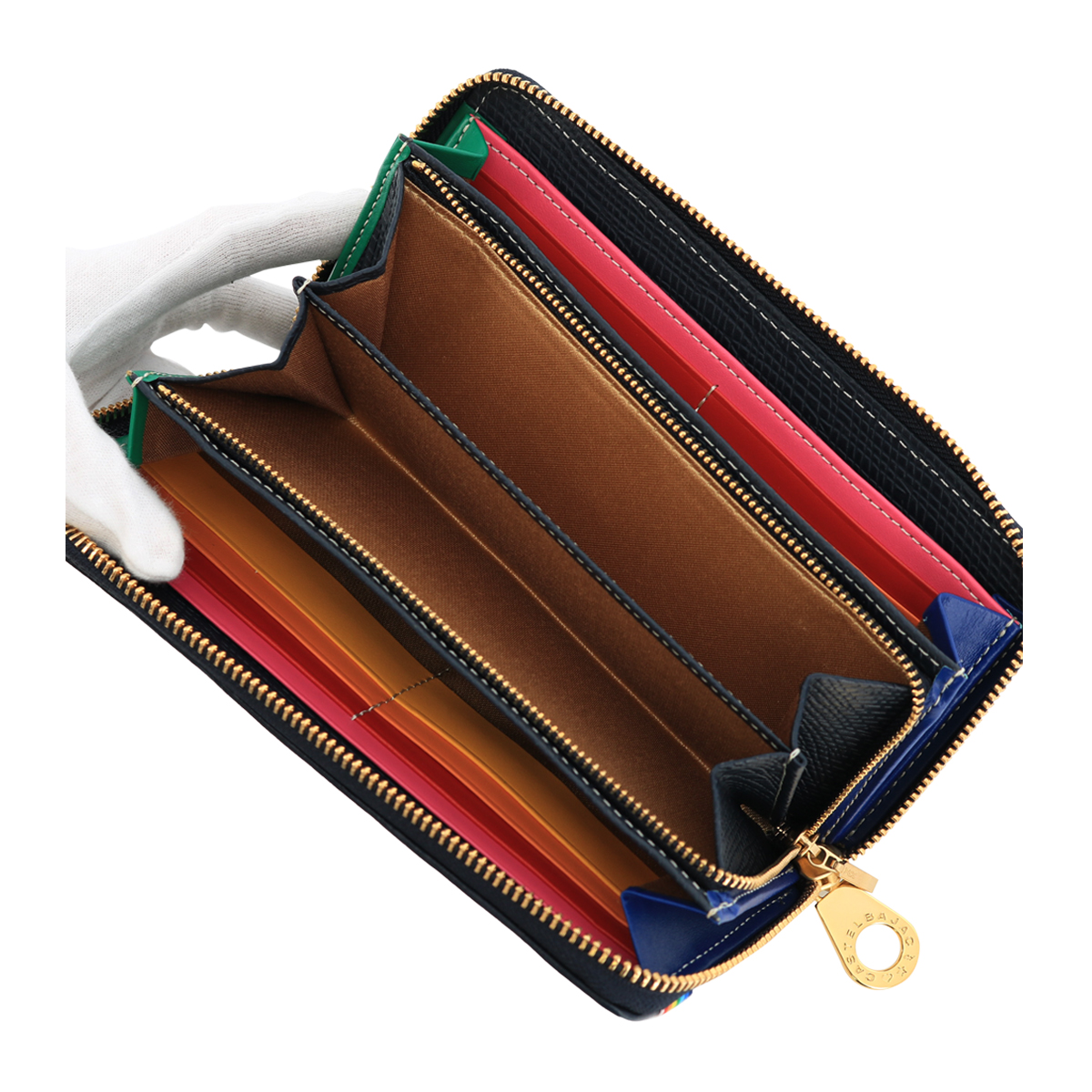 極美品✨カステルバジャック　長財布　レインボー　レザー　ラウンドファスナー CASTELBAJAC CASTELBAJAC(カステルバジャック) Couleurs(クラー