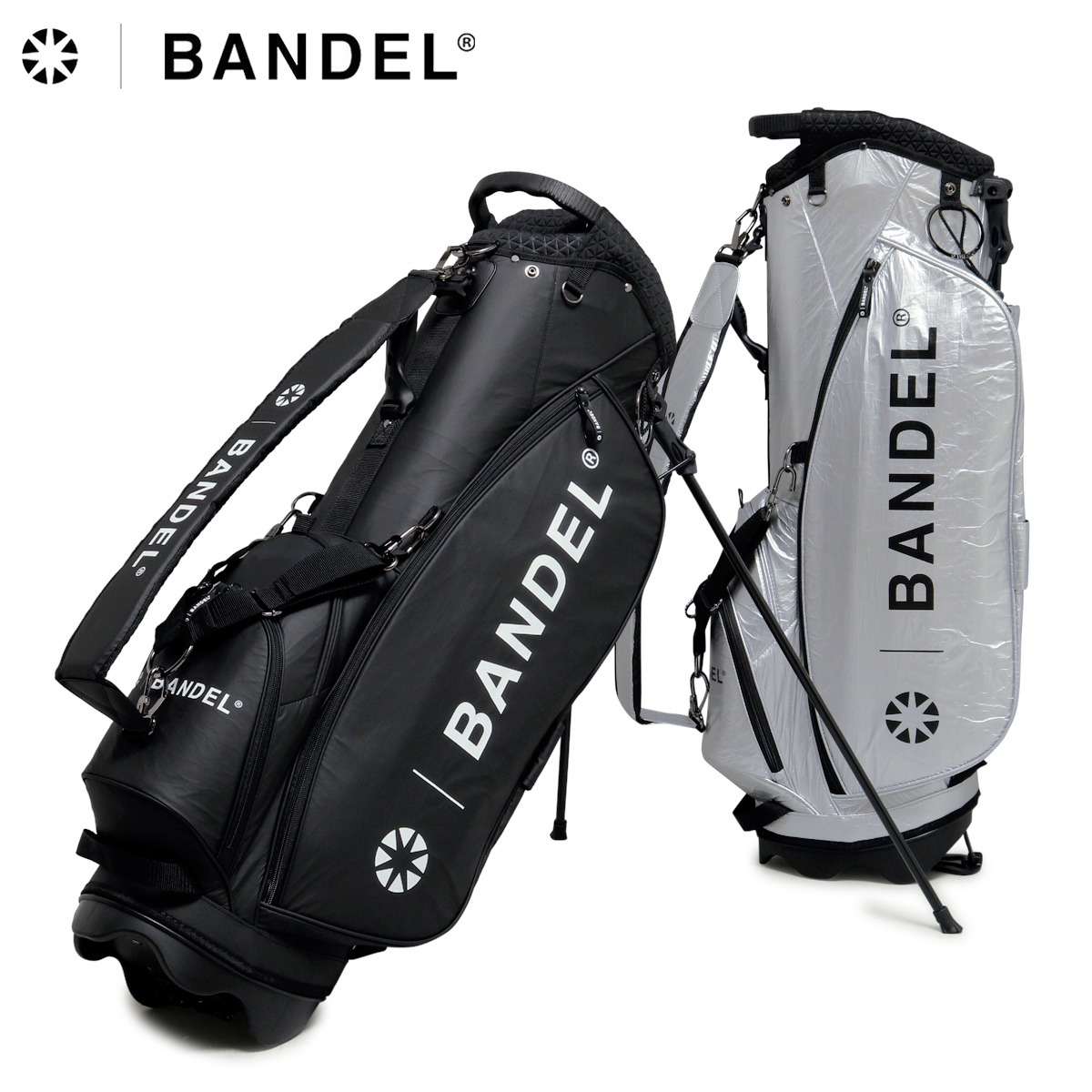 バンデル ゴルフ キャディバッグ スタンド式 9.5型 46インチ対応 メンズ BGI-3SCB BANDEL CRUMPLE STAND CADDY  BAG ゴルフバッグ