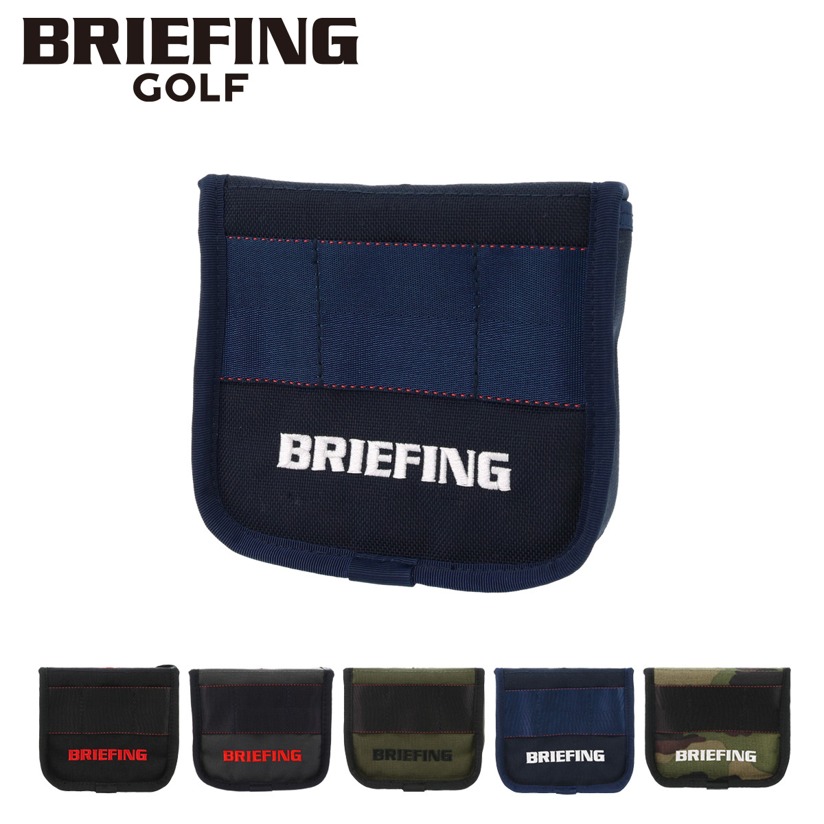 BRIEFING - ブリーフィングゴルフ★マレット パターカバー フィドロック BRG193G55 BRIEFING ブリーフィング ゴルフ クラブヘッドカバー MALLET CS