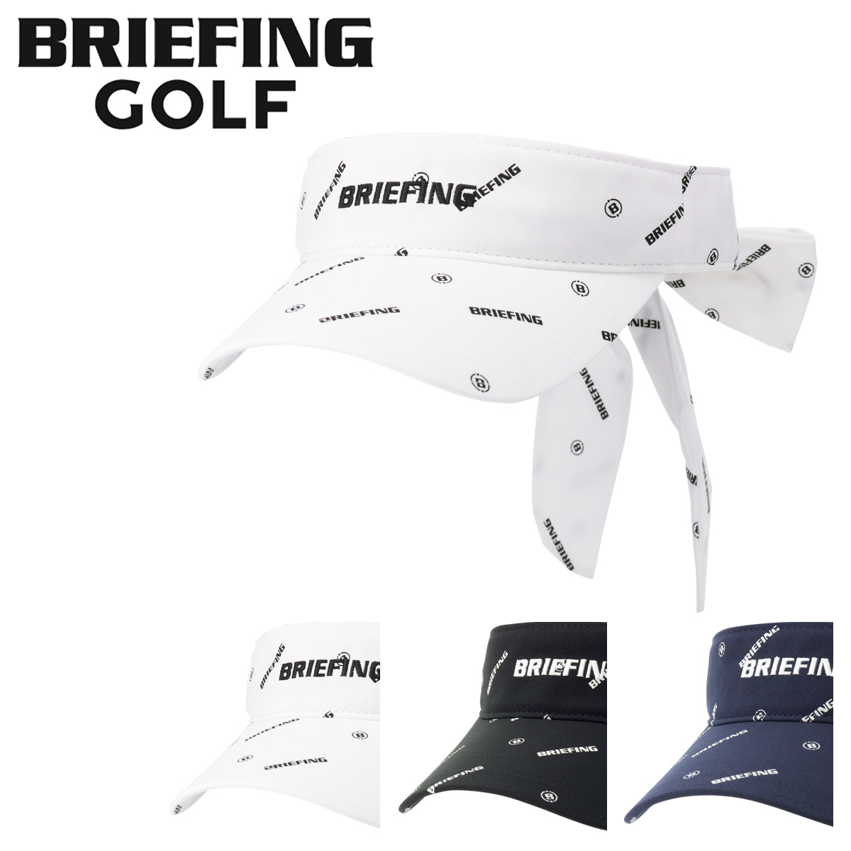 ブラック リボン サンバイザー ゴルフ ブリーフィング BRIEFING BRIEFING ブリーフィング ゴルフ サンバイザー ウィメンズ