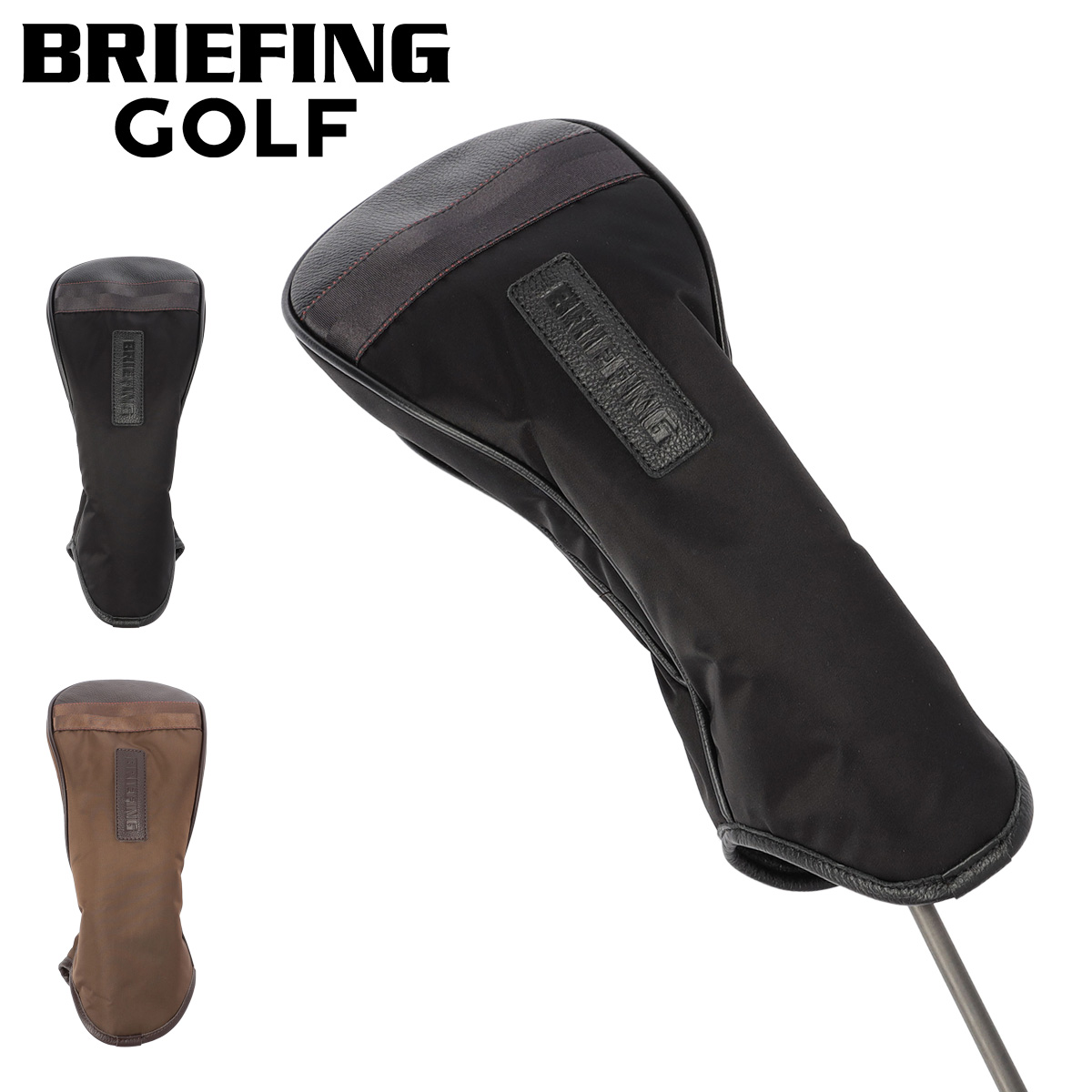 BRIEFING キャディバッグ、ドライバー用ヘッドカバー、ミニバッグ3点セット BRIEFING（ブリーフィング） ゴルフ ドライバーカバー ヘッドカバー
