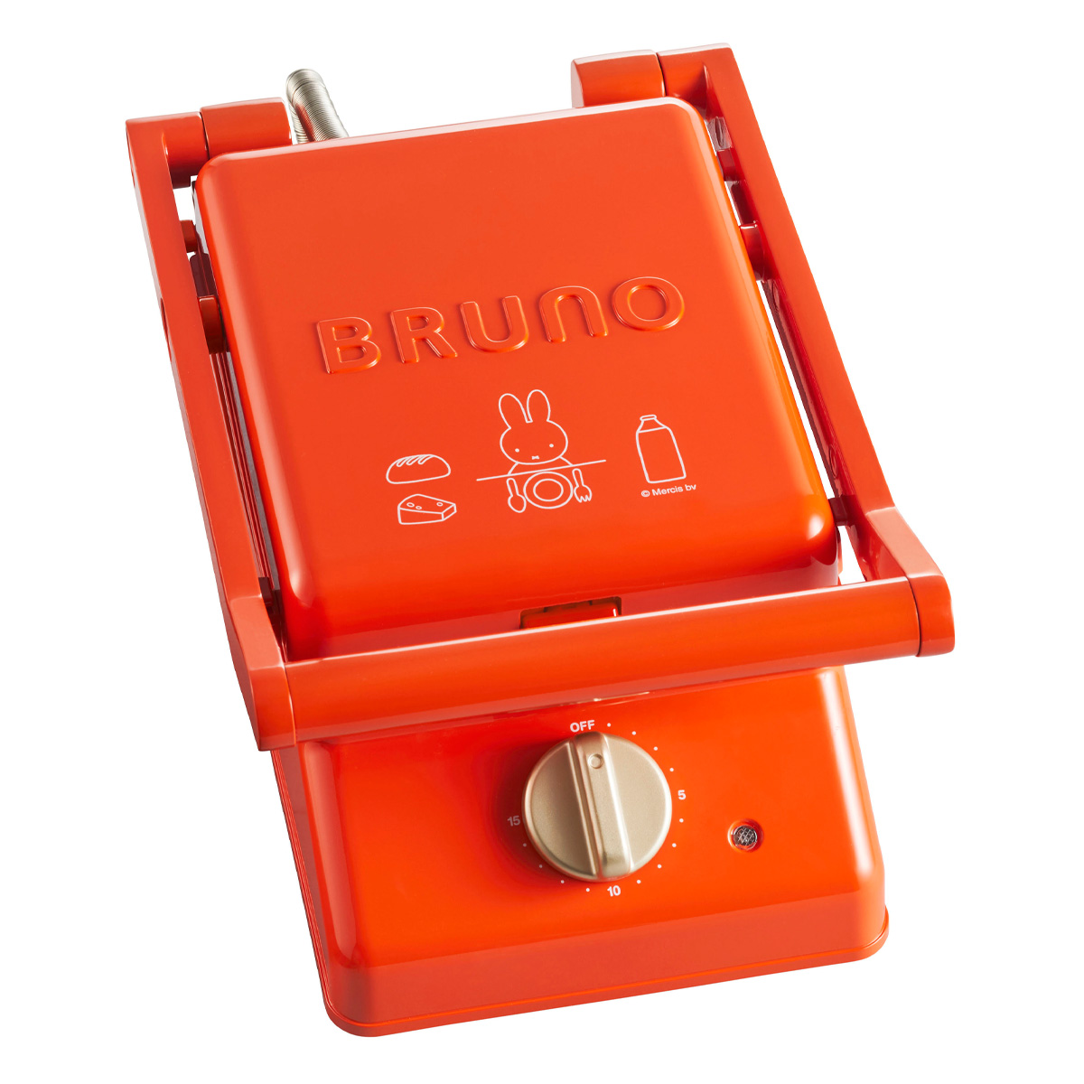 BRUNO BOE088-BRR RED グリルサンドメーカー シングル - 電子レンジ 