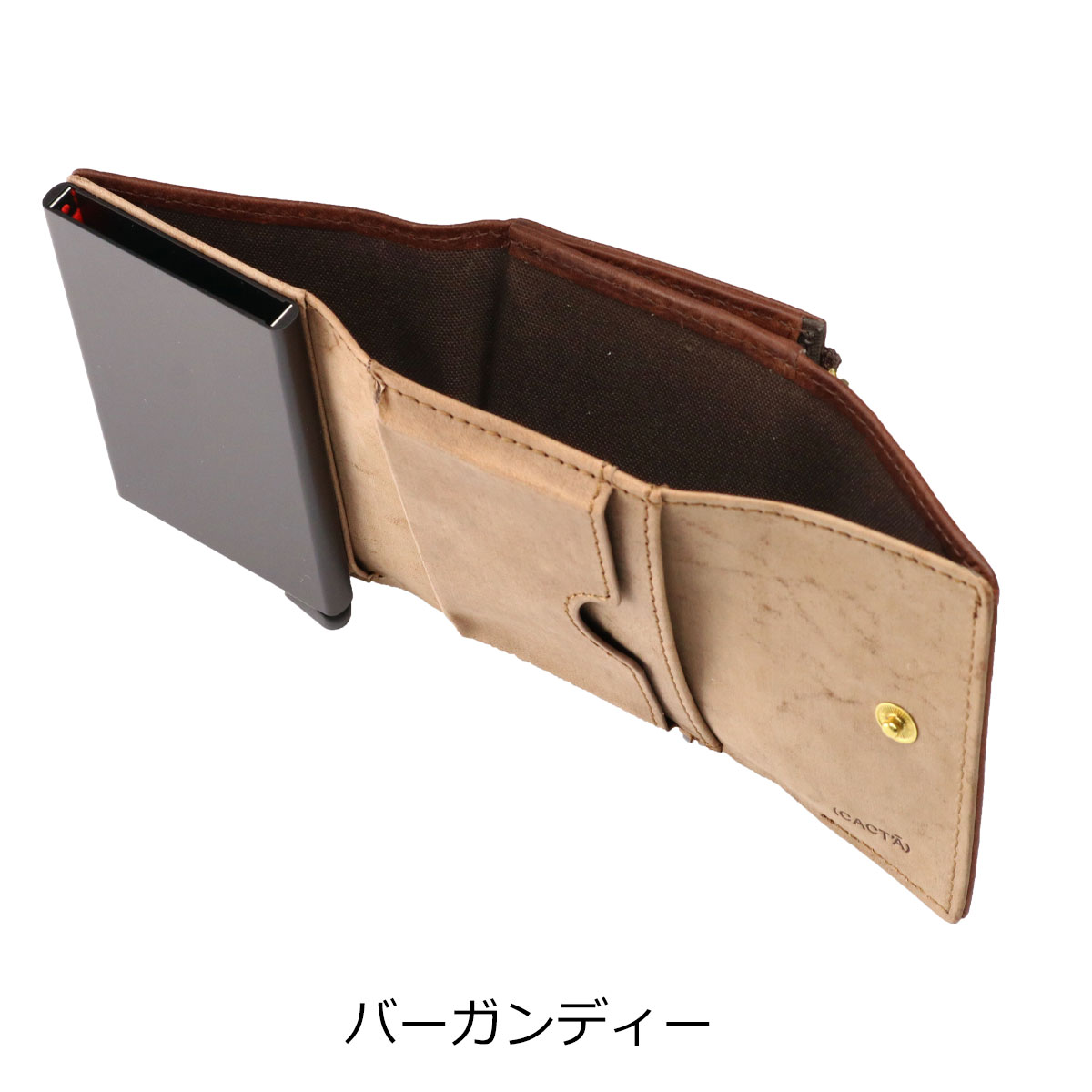 カクタ 三つ折り財布 財布 三つ折り ミニ財布 カードケース 小銭入れ