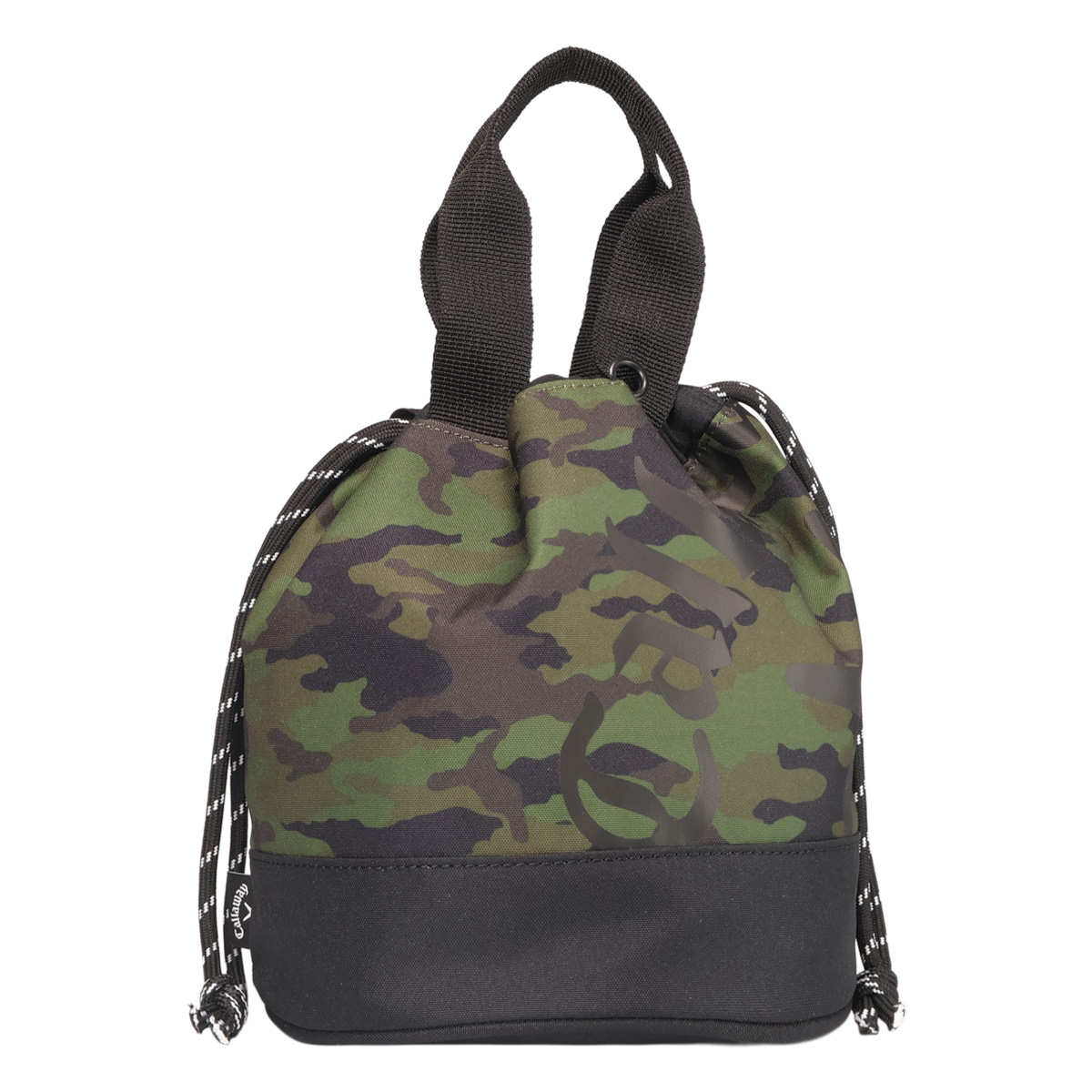 Callaway グリーン レザー ポーチ Callaway（キャロウェイ） ゴルフ ポーチ ゴルフポーチ 巾着 ラウンド