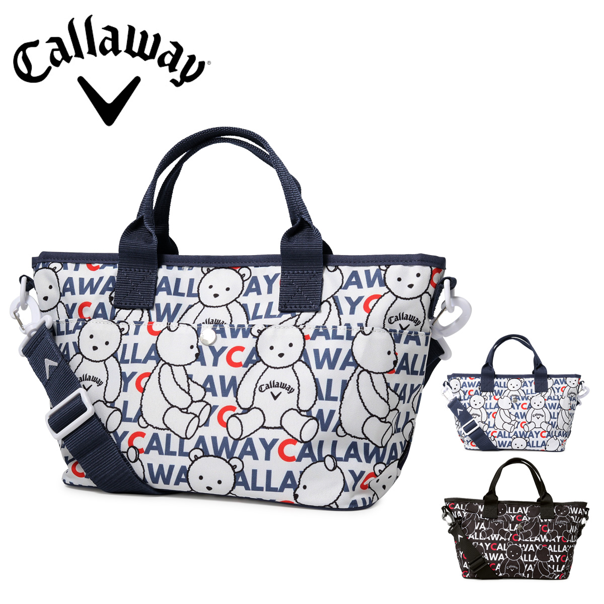 キャロウェイ ゴルフ トートバッグ ラウンドバッグ カートバッグ ラウンドトート カートトート メンズ レディース Callaway TR CG  BEAR MINI TOTE WMS FW 22 JM