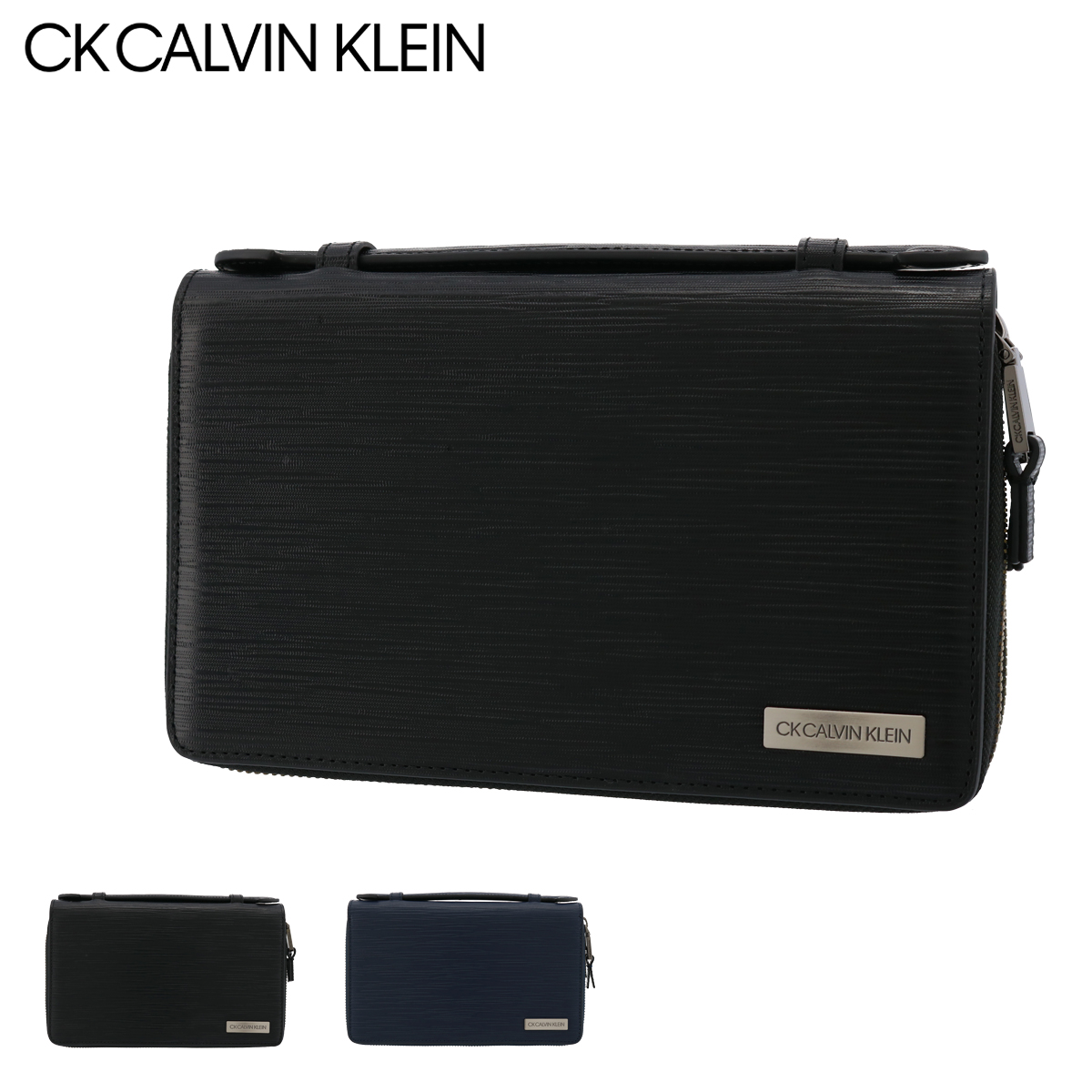 シーケー カルバンクライン クラッチバッグ 本革 タットII メンズ 808212 CK CALVIN KLEIN セカンドバッグ セカンドウォレット  レザー 牛革 ガラス革 冠婚葬祭