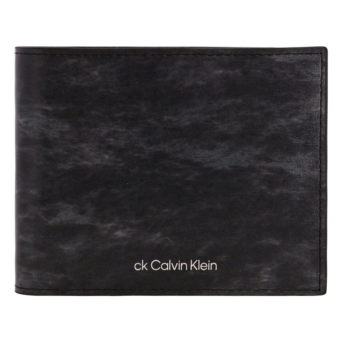 シーケー カルバンクライン 二つ折り財布 本革 メンズ ライム 832634 CK CALVIN KLEIN | 大理石風 牛革 レザー