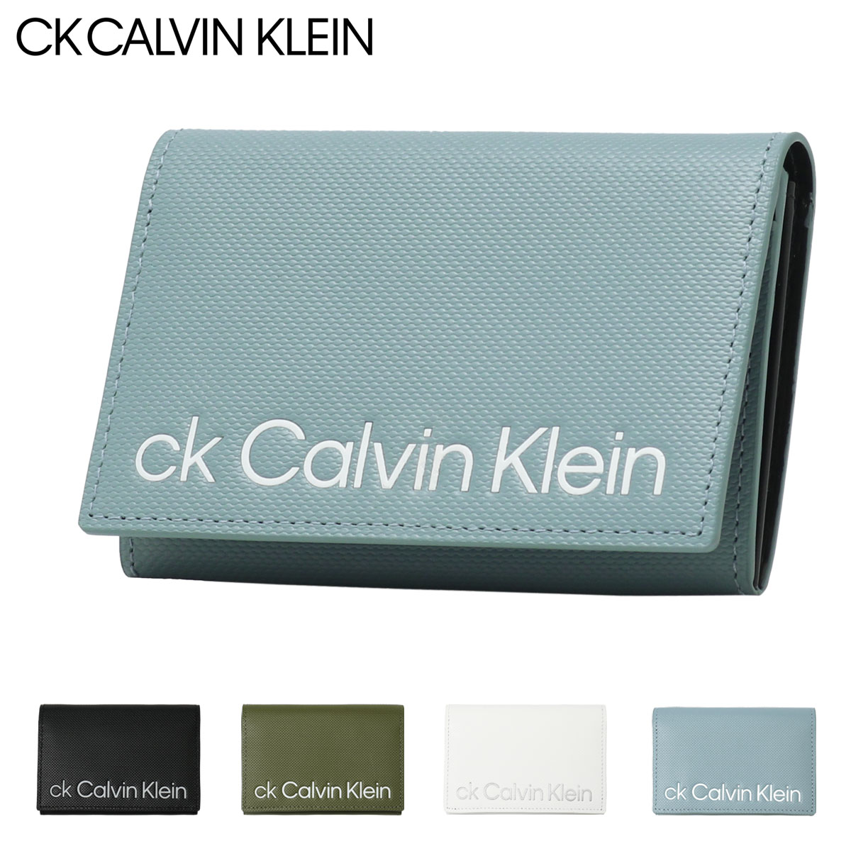 カルバン・クライン　名刺入れ Calvin Klein 名刺入れ / カルバンクライン ワンポイント レザー