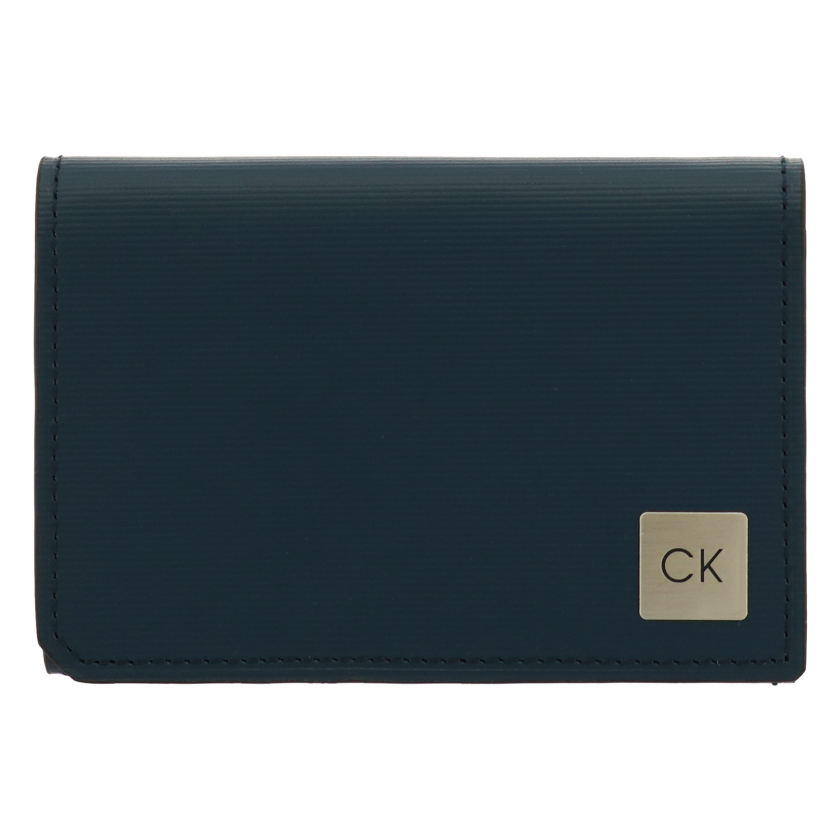 シーケー カルバンクライン 名刺入れ 本革 メンズ ボーダー 875601 CK CALVIN KLEIN カードケース 牛革 レザー