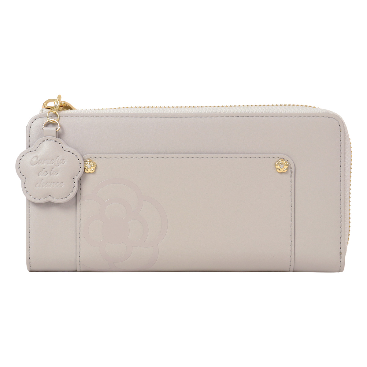 【美品】クレイサス　長財布　バイカラー　オレンジ＆ベージュ　大容量　箱付 CLATHAS クレイサス 二つ折り財布 折り財布 BOX型小銭入れ 本革