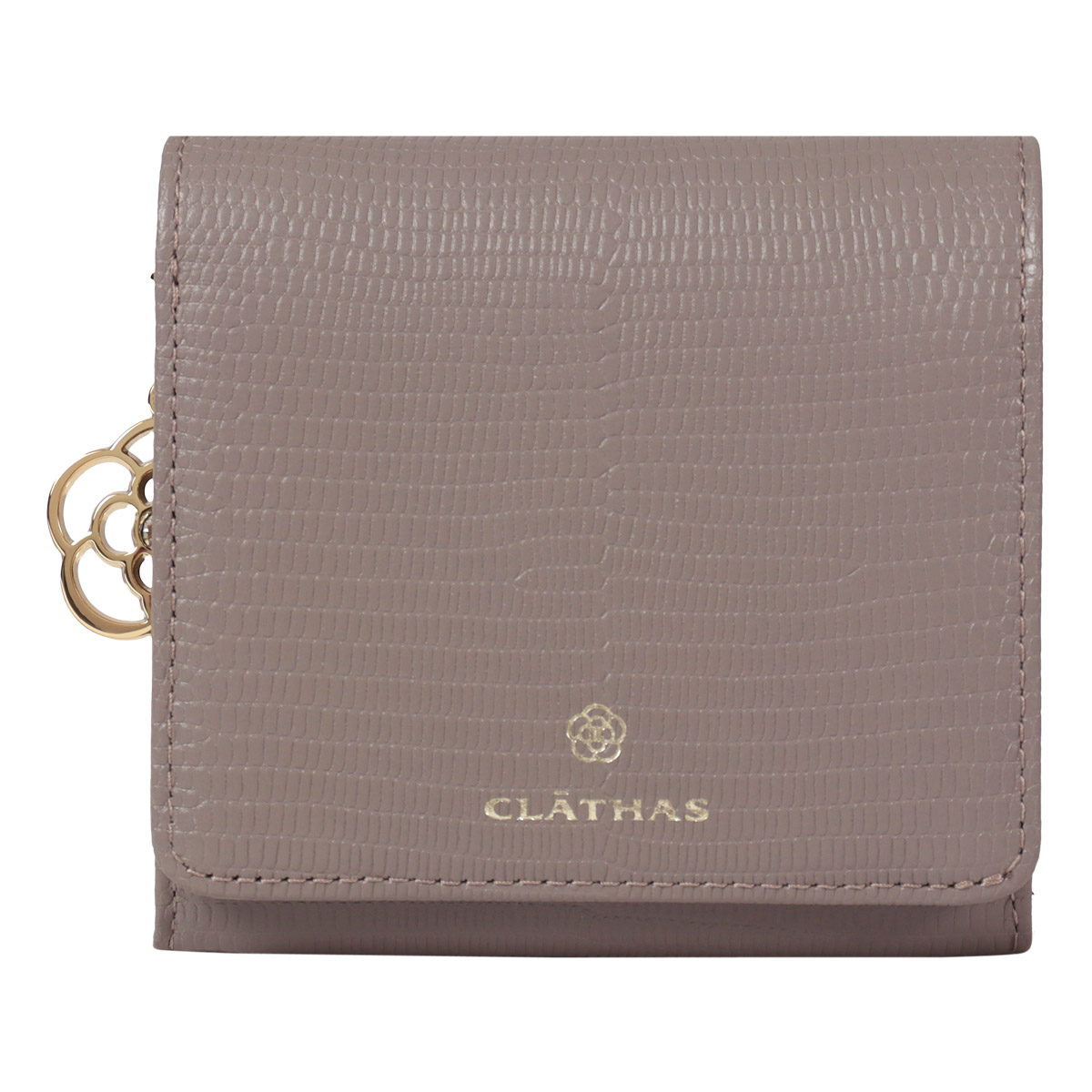 CLATHAS（クレイサス） 二つ折り財布 本革 レディース ペーシュ 190292