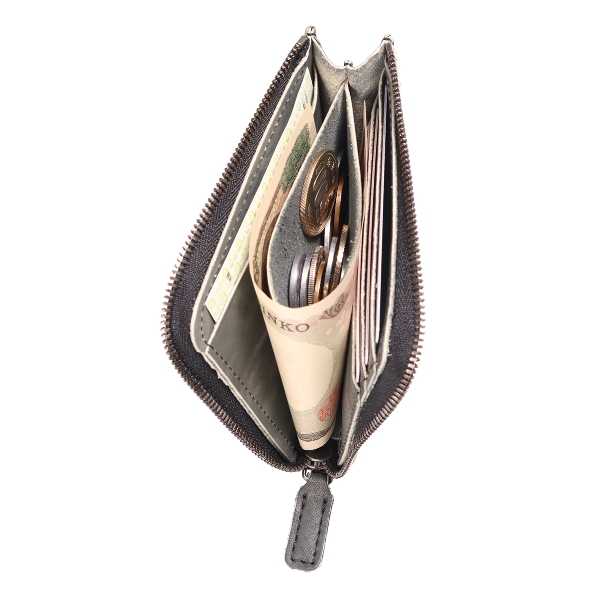 【レビュー投稿で+5％還元】クルニー L字ファスナー財布 財布 L字ファスナー ミニ財布 コンパクト 札入れ メンズ 日本製 CRSH-01 SESSHU CRONY. 雪舟 ムラ染め 牛革 本革 レザー クリスマス_mp CRONY. クルニー L字ファスナー財布 財布 L字ファスナー ミニ財布