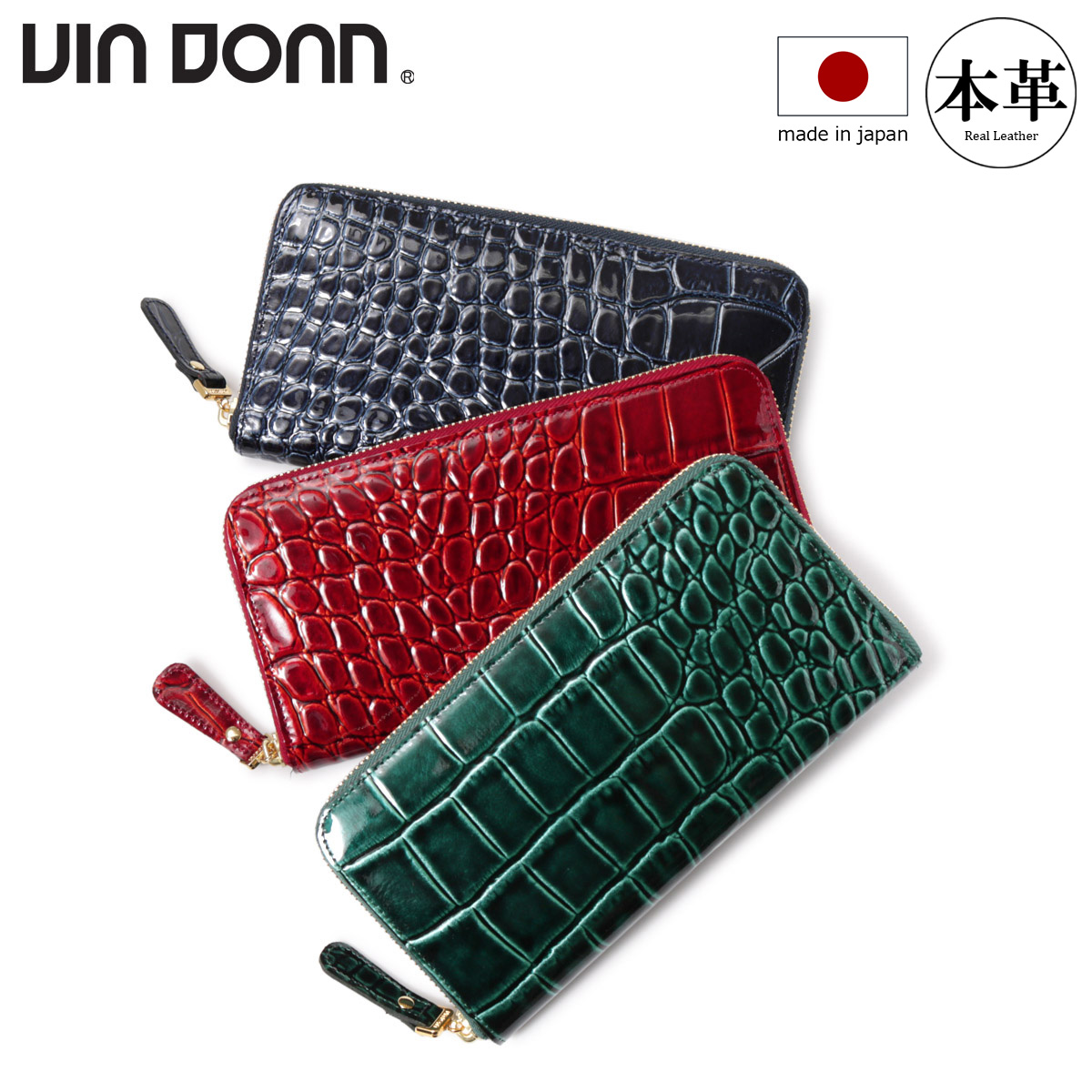 VIADOAN（ヴィアドアン） ヴィア ドアン 長財布 ラウンドファスナー 本