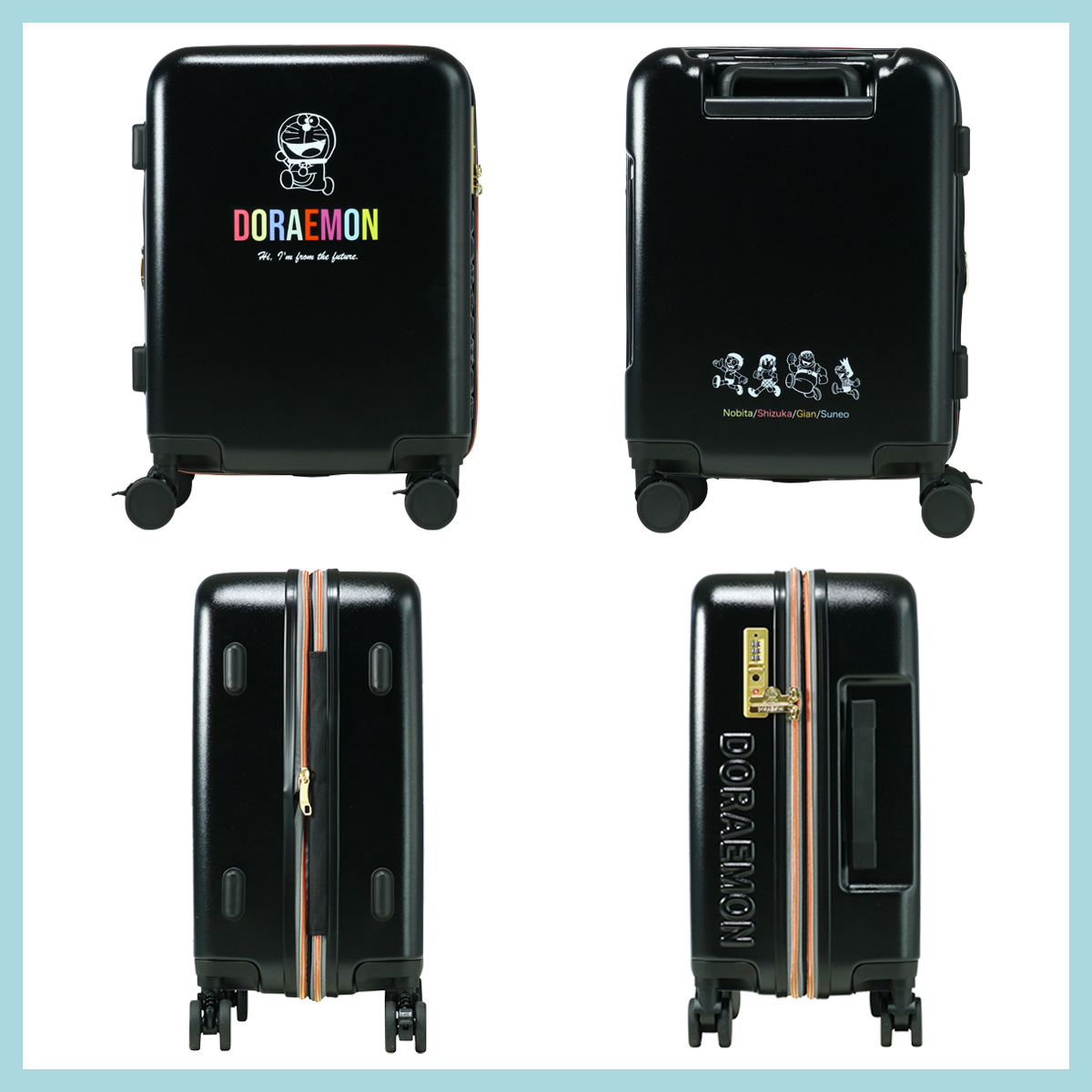 ドラえもん スーツケース 37L 51cm 機内持ち込み TSAロック Sサイズ