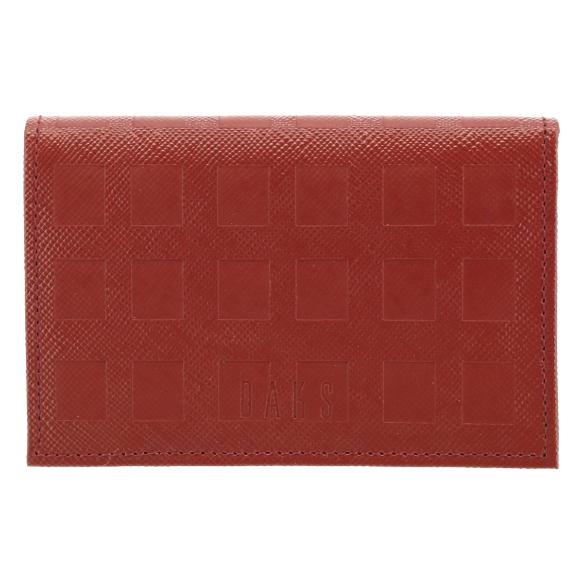 DAKS（ダックス） 名刺入れ チェッカーエンボス メンズ DP25385 (旧