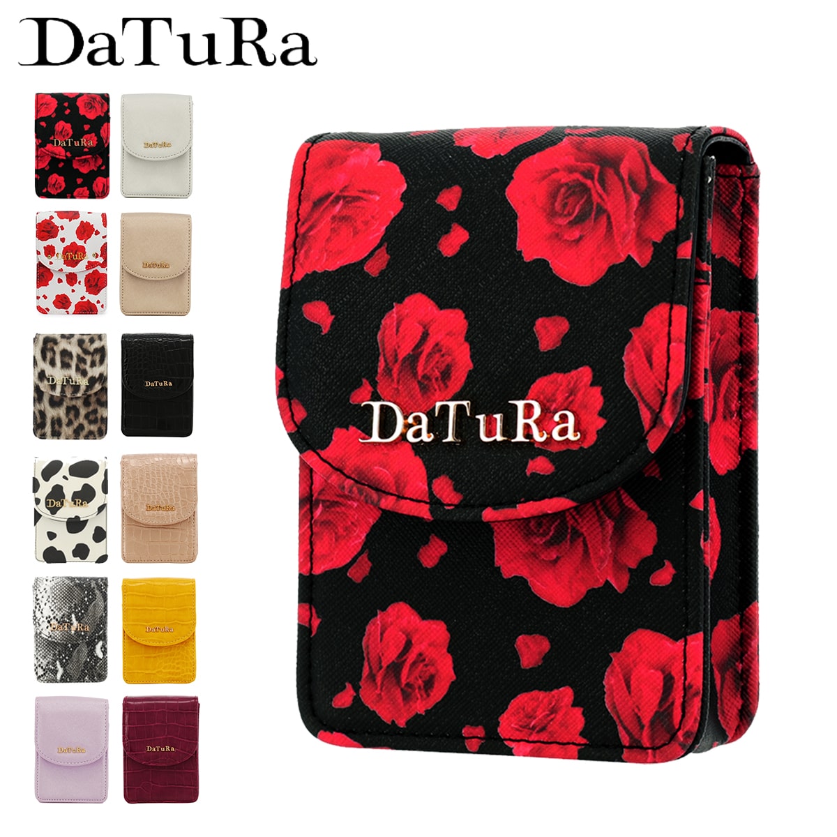 ダチュラ DaTuRa シガレットケース 薔薇 バラ柄 DTR-941 BARA タバコケース 煙草ケース 煙草入れ タバコ入れ たばこ 可愛い  ローズ柄 花柄 プリント