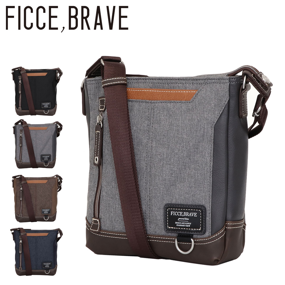 Ficce Brave（フィセブレイブ） ショルダーバッグ メンズF-345 FICCE