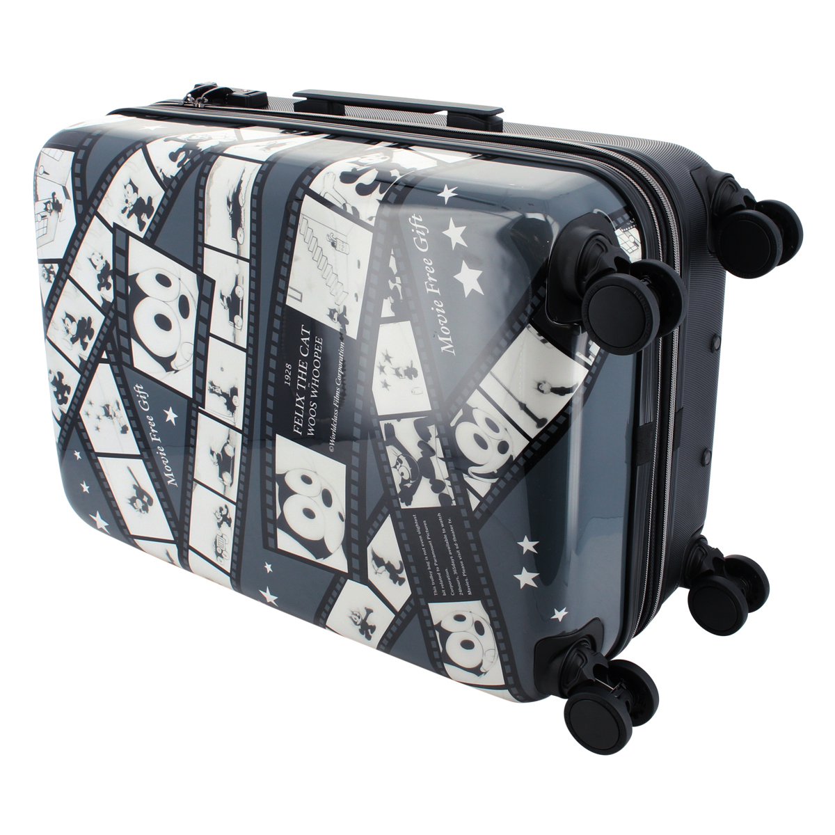 フィリックスザキャット スーツケース 54L 55cm 2.7kg FX-002 FELIX THE CAT ハード ファスナー キャリーバッグ  キャリーケース 1年保証 _sale
