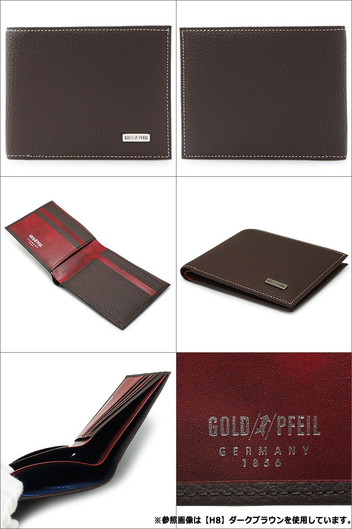 GOLD PFEIL（ゴールドファイル） 二つ折り財布 日本製 レザー GP24315