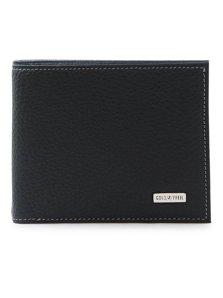 【GOLD PFEIL】オックスフォードレザー 2つ折り長財布 ブラック OXFORD CLASSIC（オックスフォード・クラシック） 長財布（小銭
