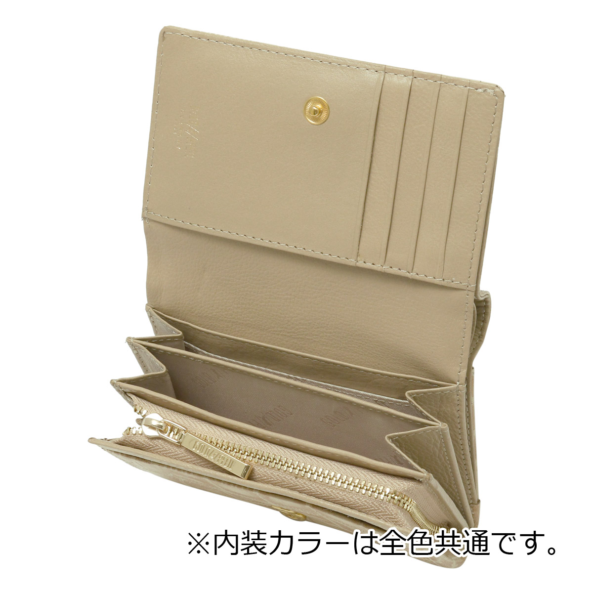 GOLD PFEIL ゴールドファイル 財布 二つ折り 本革 クロコ型押し