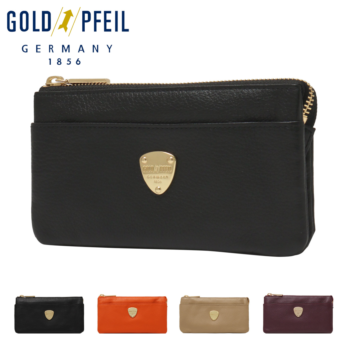 GOLD PFEIL ゴールドファイル 長財布 本革 レディース GP54613