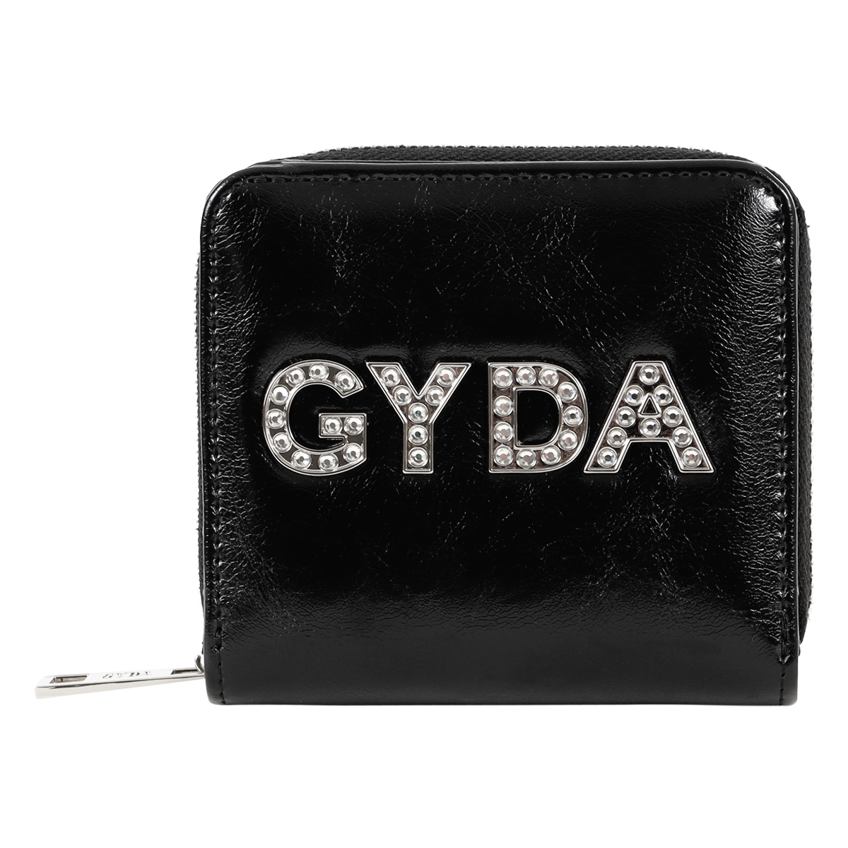 GYDA 二つ折り財布 レディース ラインストーンロゴ GY-W291