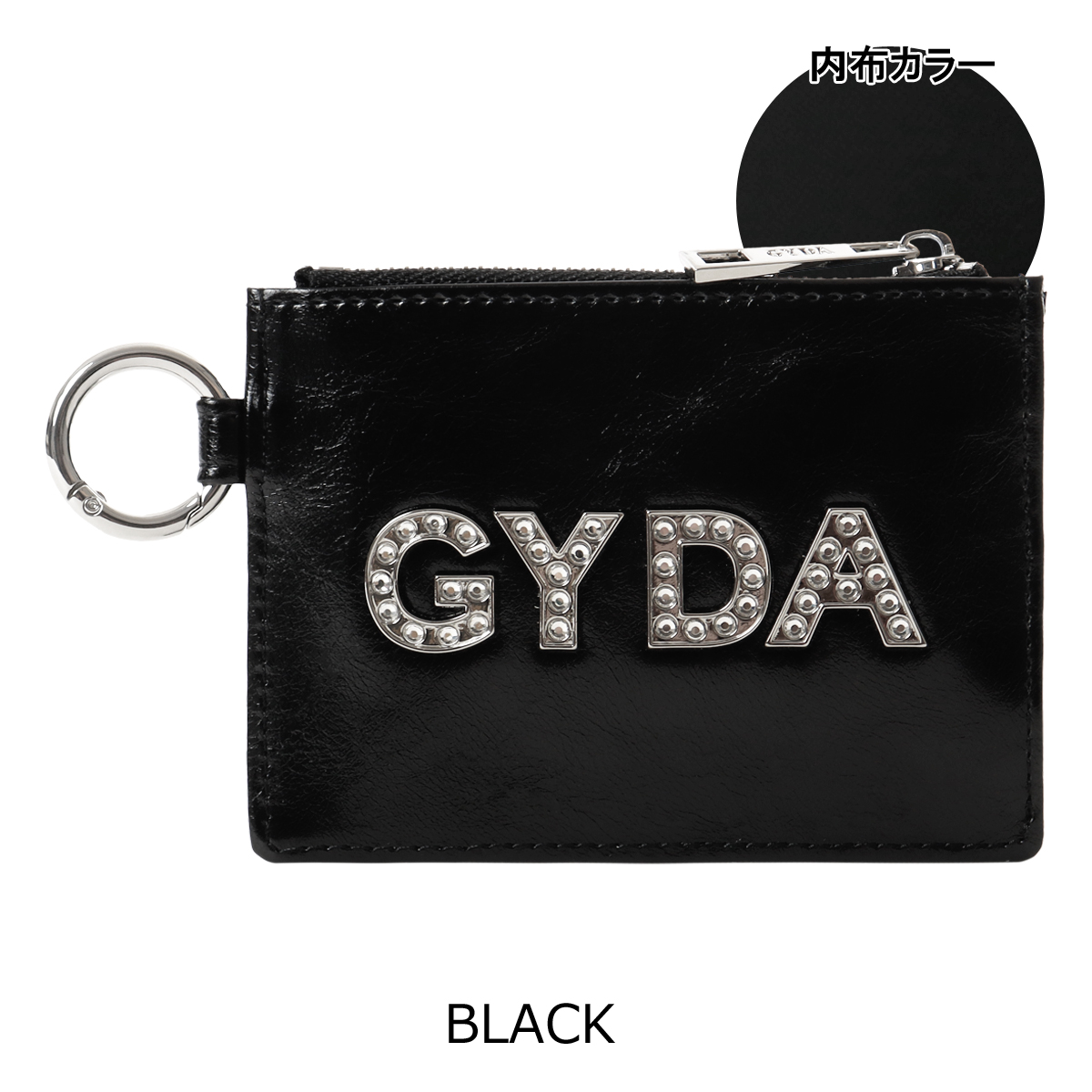 GYDA コインケース 小銭入れ レディース ラインストーンロゴ GY