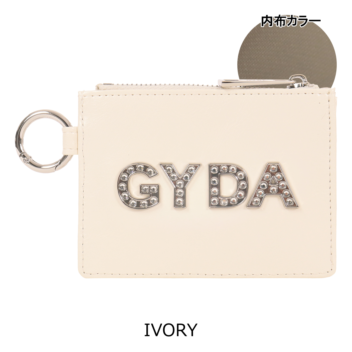 GYDA コインケース 小銭入れ レディース ラインストーンロゴ GY