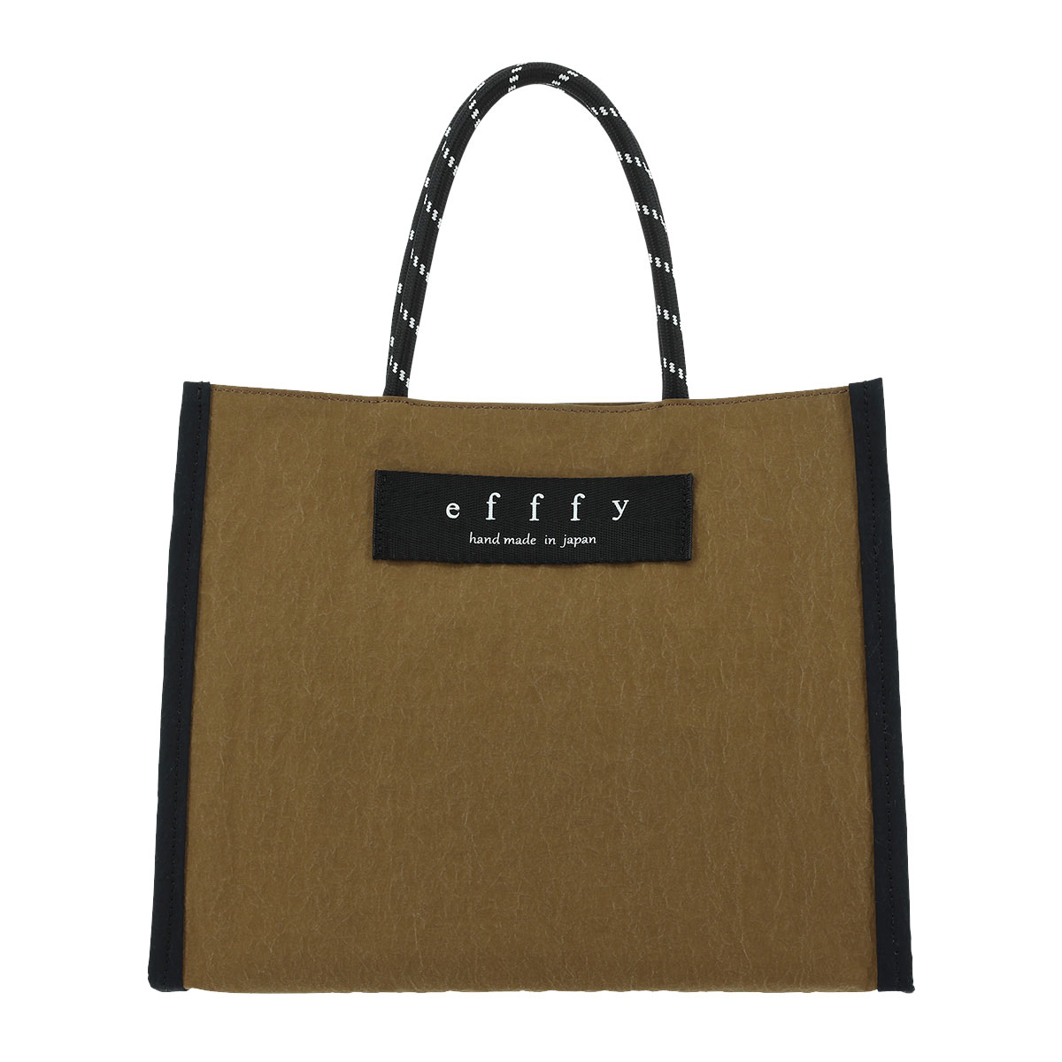 [美品] efffy トートバッグ　レザー ストライプハンドル ダークグレー efffy 2023 SS – efffy.com