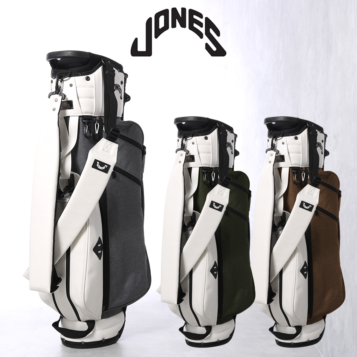 ジョーンズ キャディバッグ スタンド型 5分割 9型 46インチ 2.6kg トゥルーパー メンズ JONES TROUPER│軽量 ゴルフ