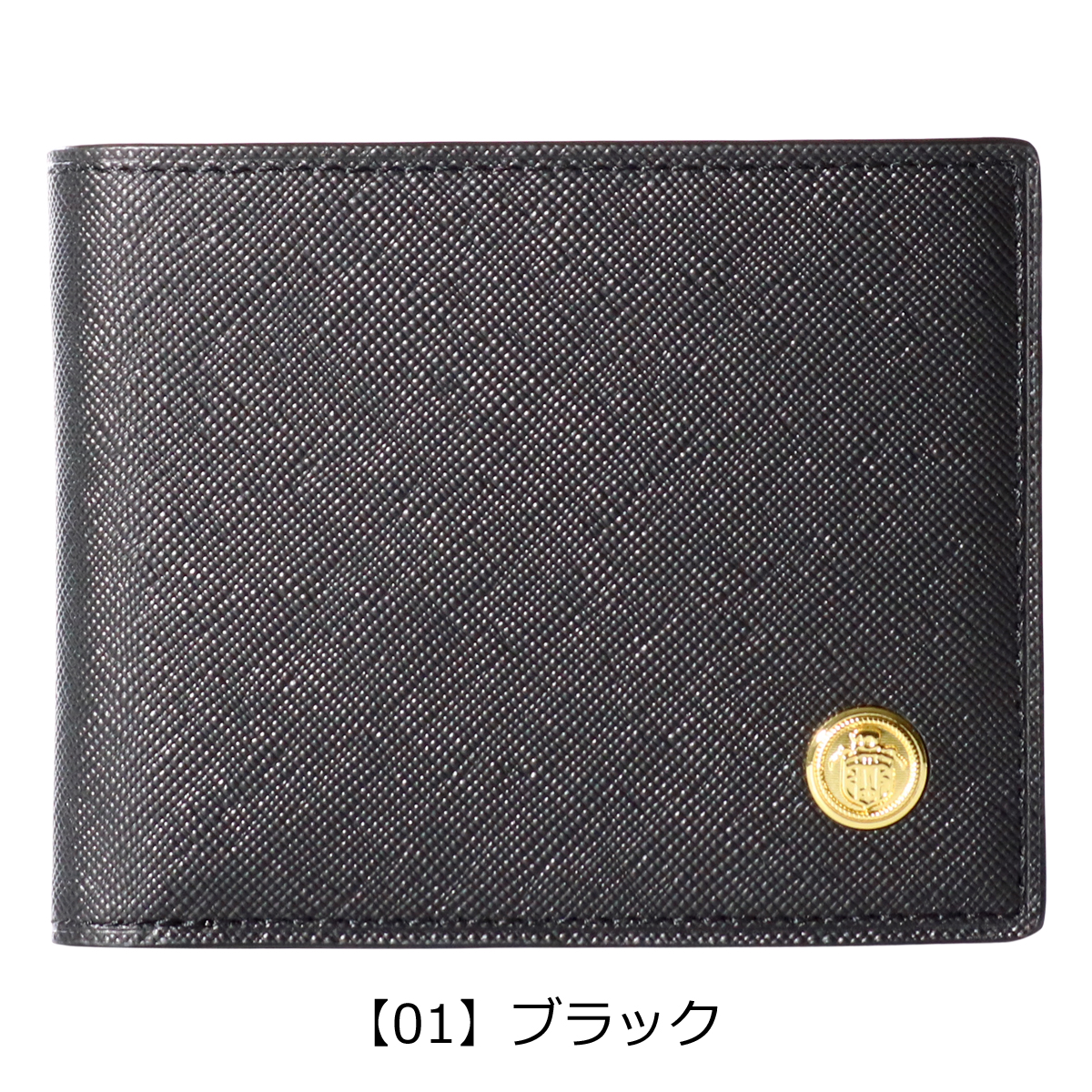 J.PRESS（J.プレス） ジェイプレス 二つ折り財布 エンブレムボタン