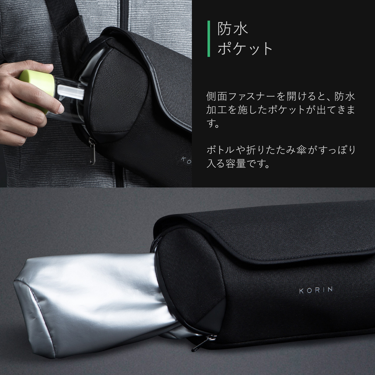 コリンデザイン ボディバッグ クリックスリング メンズ C-SLING KorinDesign ClickSling スリングバッグ ウエストバッグ  : kd-c-sling : サックスバーYahoo!店 - 通販 - Yahoo!ショッピング